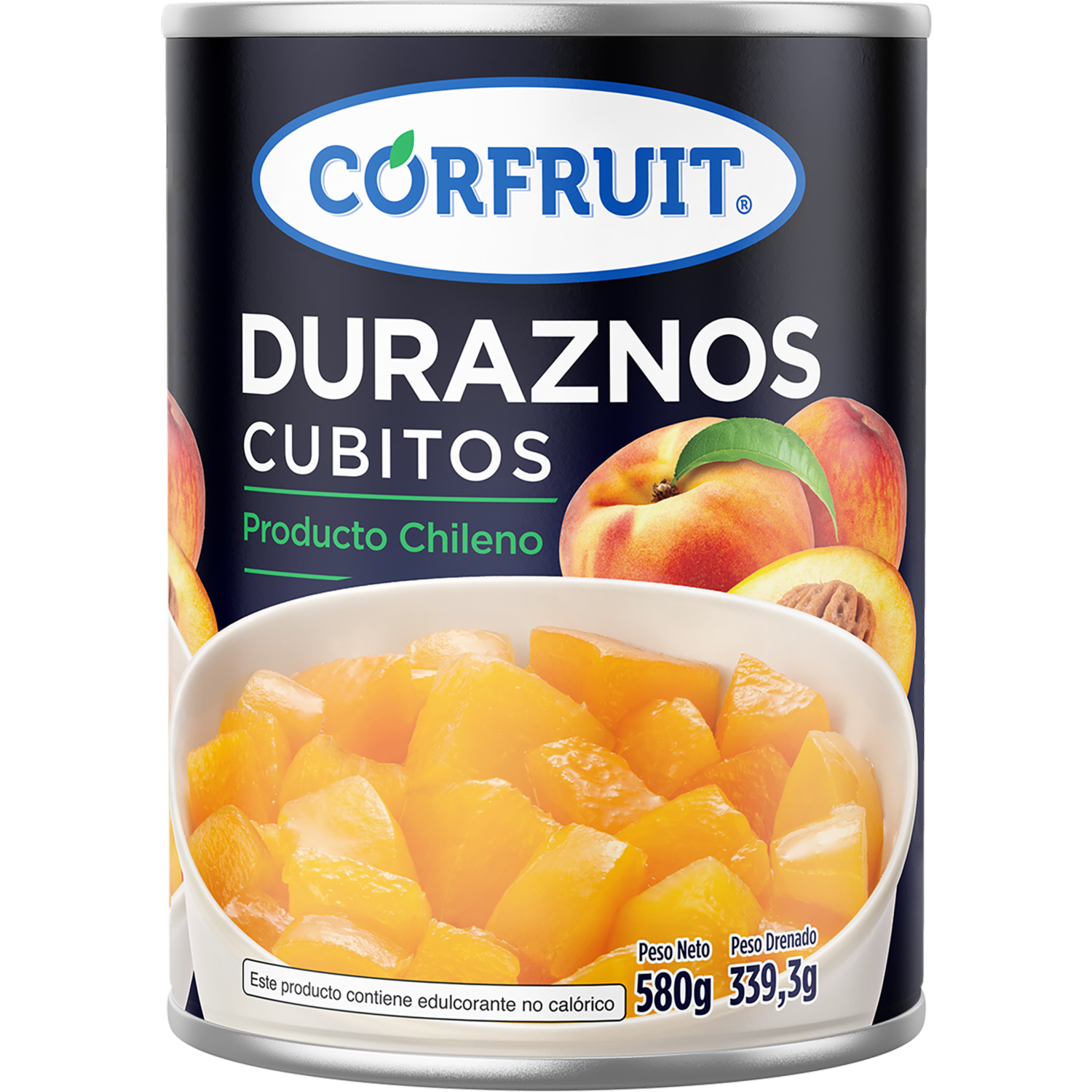 Duraznos En Cubitos CORFRUIT 580 G