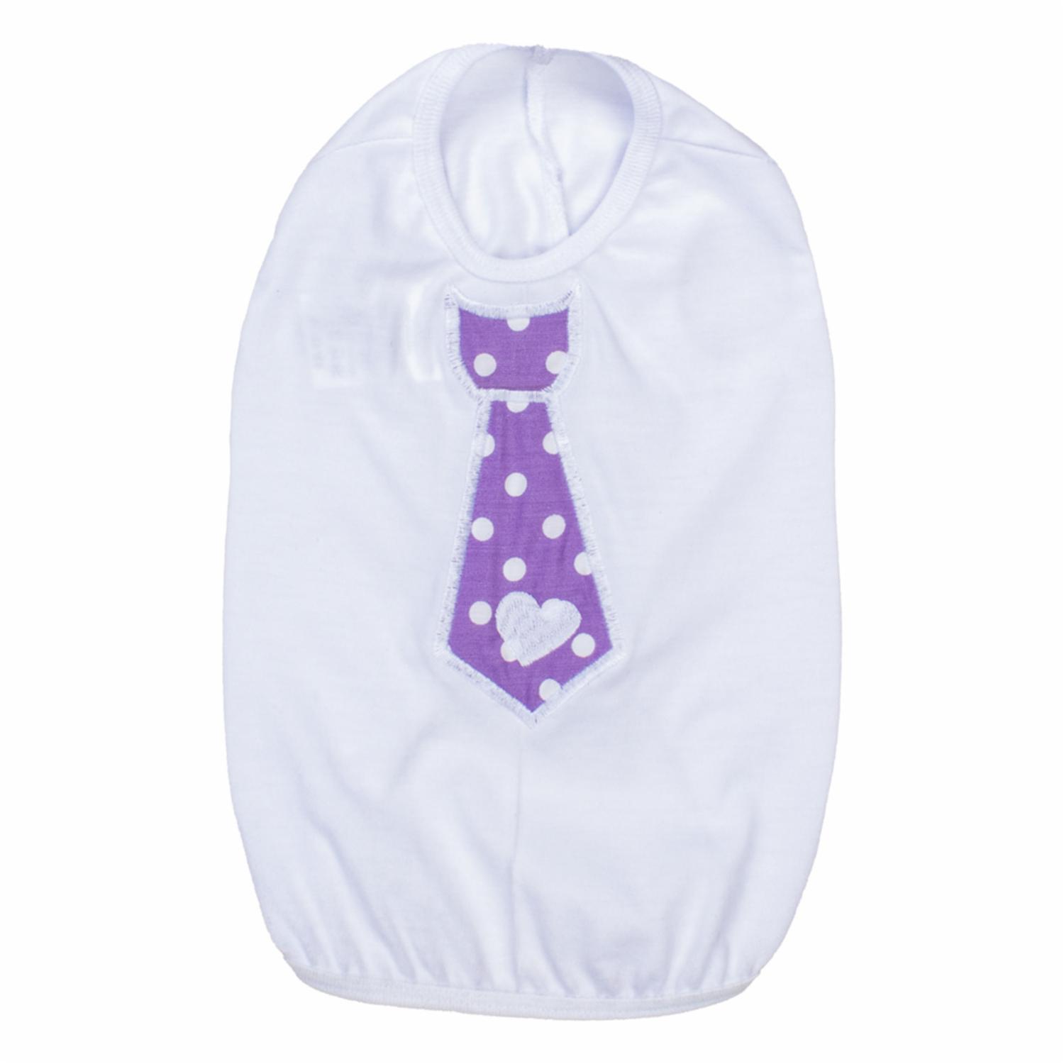 Camiseta Para Mascota Diseño Aplique Tipo Corbata PINKYS PET Talla 4