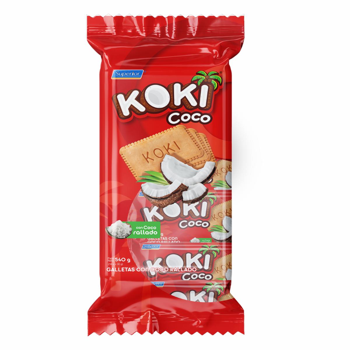 Galletas Dulces Con Coco Rallado KOKI 540 G