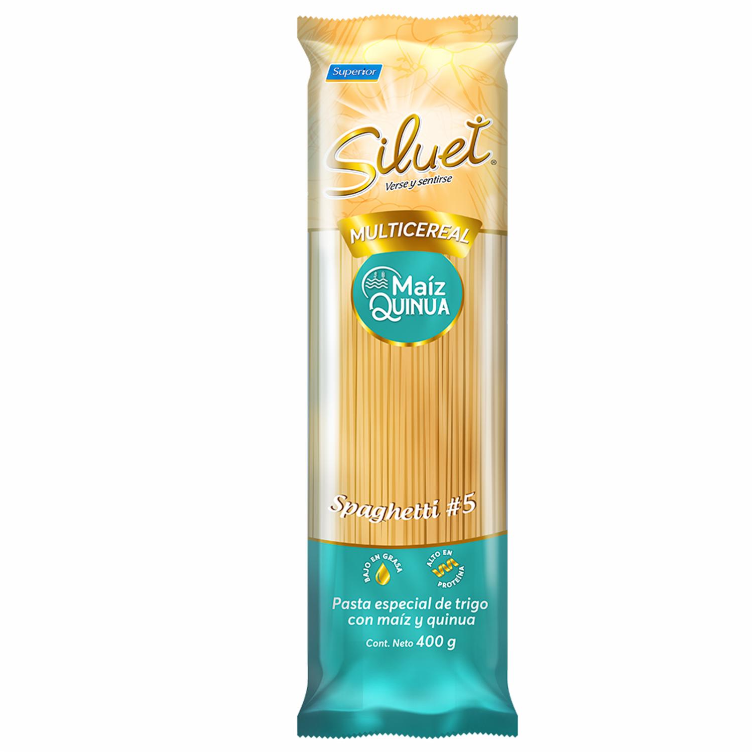 Spaghetti Número 5 De Quinua Y Maíz SILUET 400 G