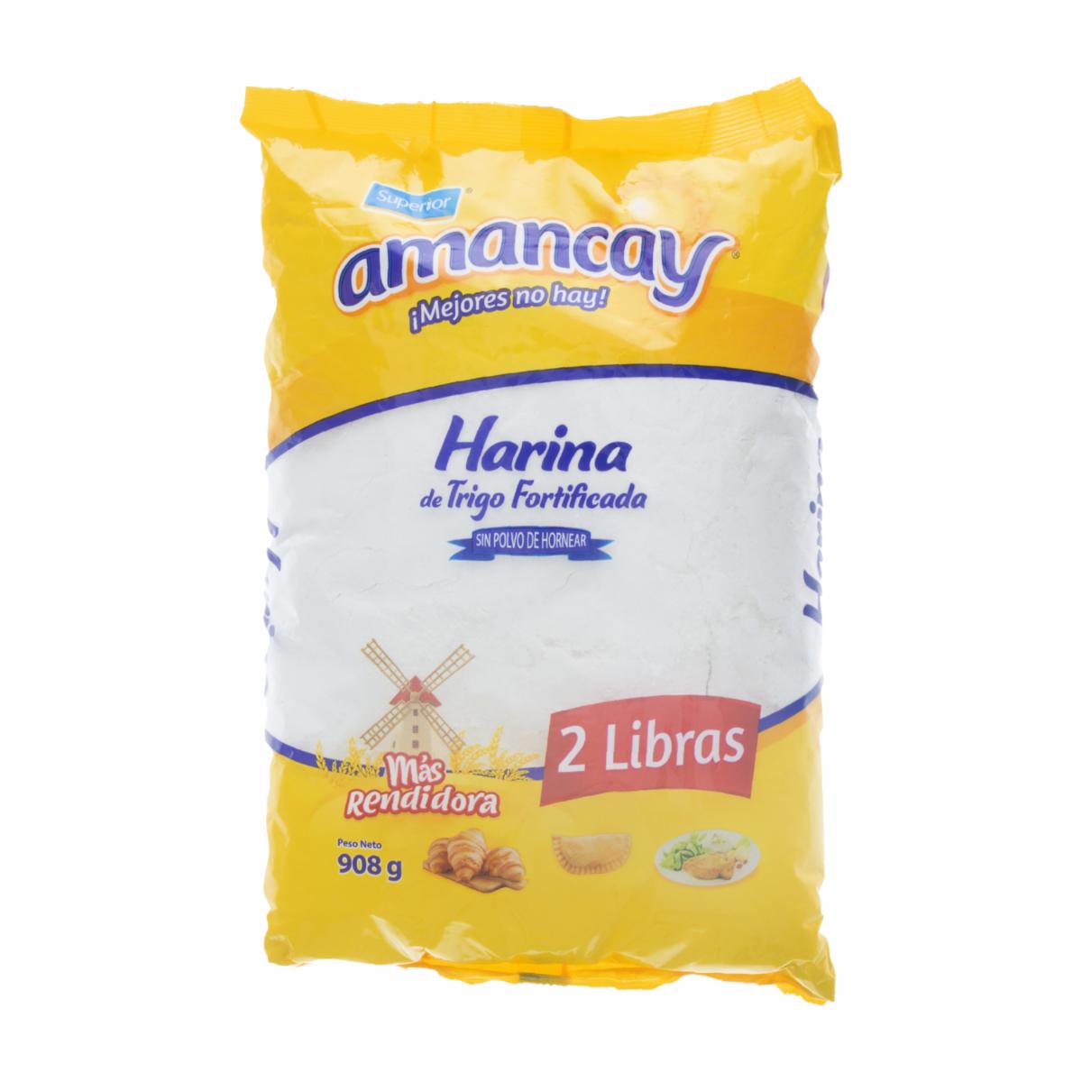 Harina De Trigo Sin Polvo De Hornear AMANCAY 908 G