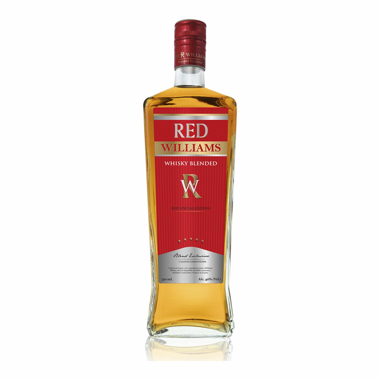 Whisky Añejo Red Williams 750 Ml