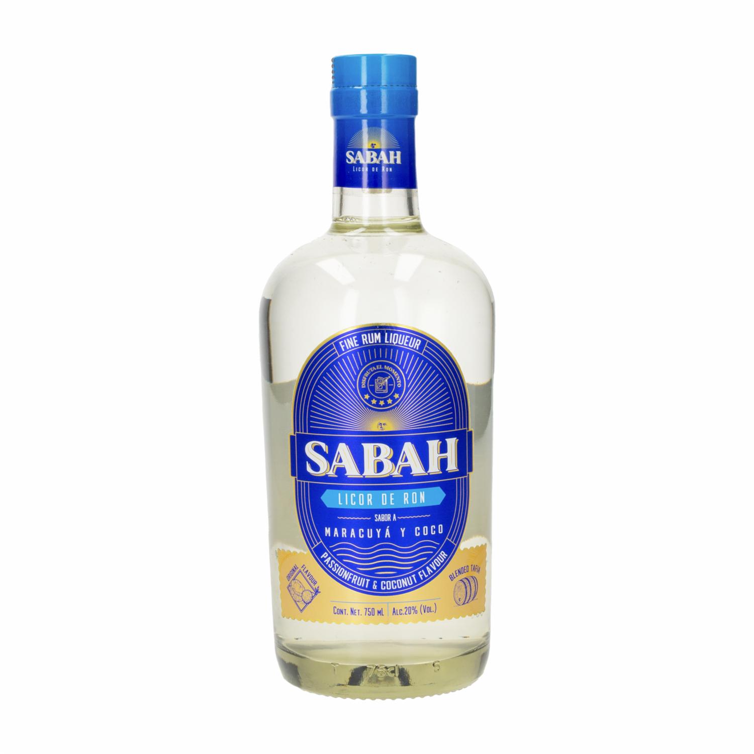 Licor De Ron Maracuya Y Coco SABAH 750 ML