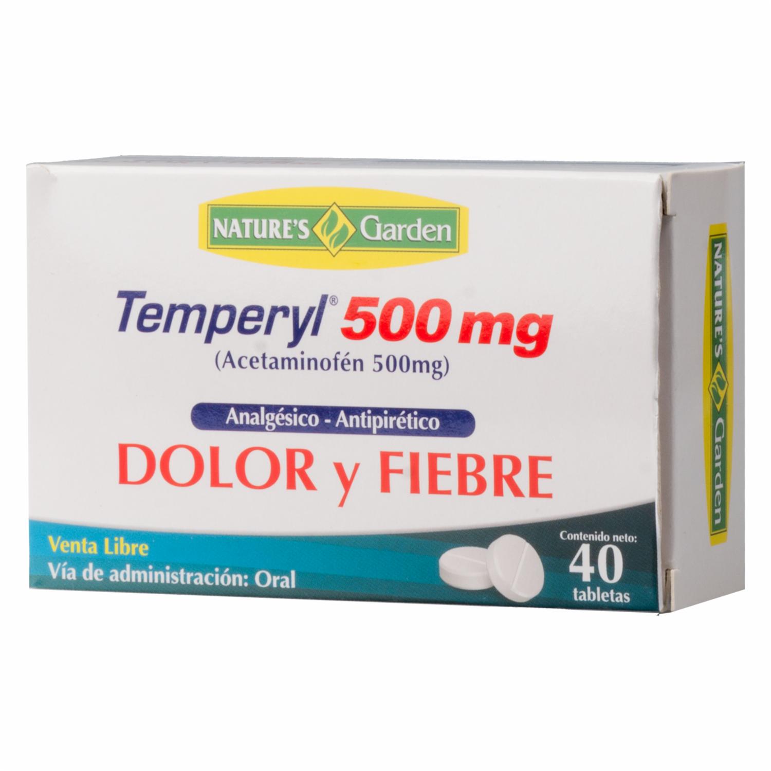 Paracetamol Temperyl Tableta NATURE’S GARDEN 40 Tabletas
