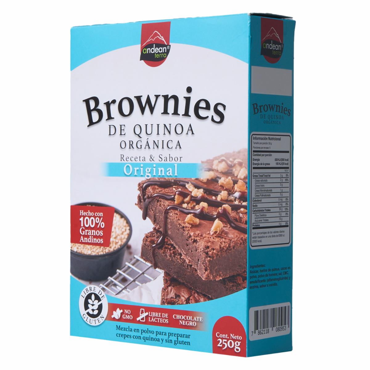 Premezcla De Quinua Para Brownie De Chocolate ANDEAN QUINOA 250 G