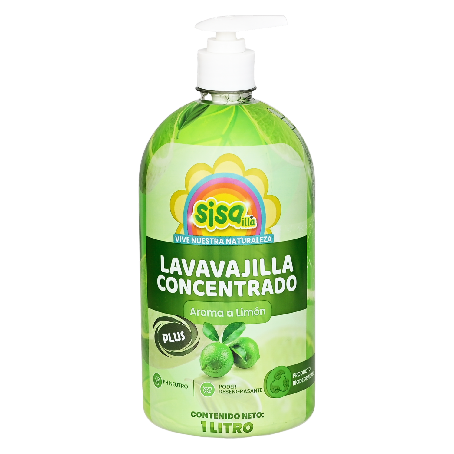 Lavavajilla Líquido Limón SISAILLA 1 000 Ml