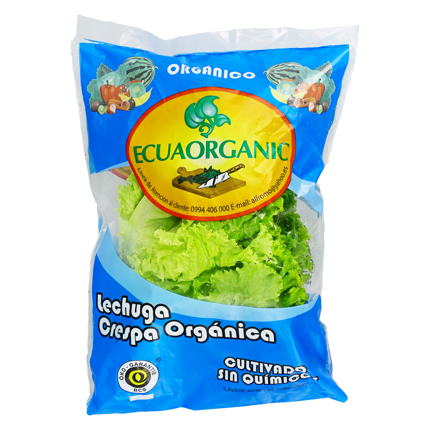 Lechuga Crespa Orgánica ECUAORGANIC 200 G