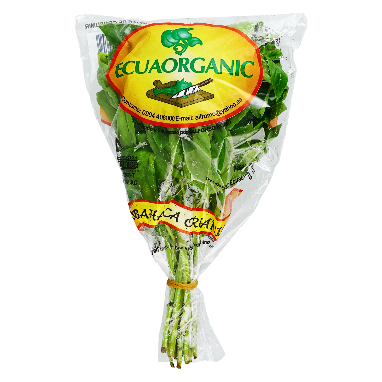 Albahaca Orgánica ECUAORGANIC 70 G