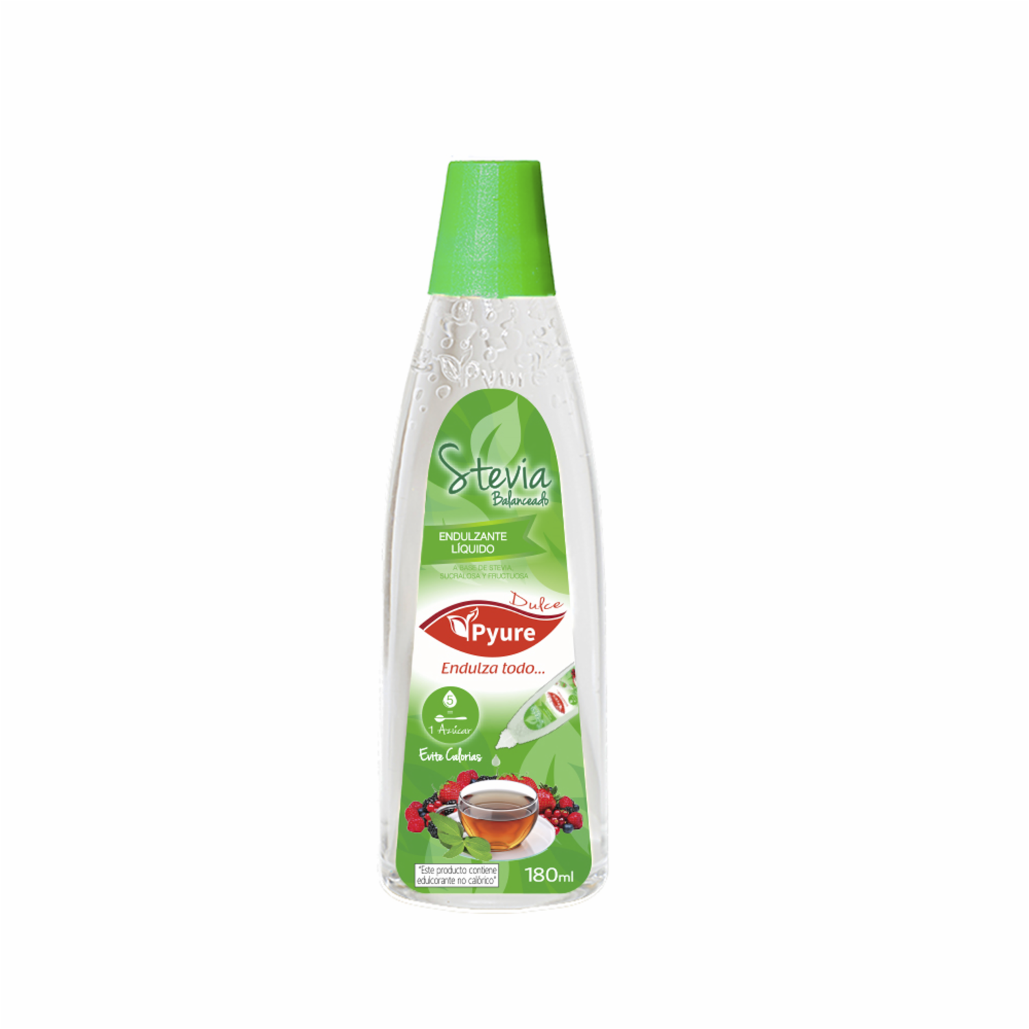 Endulzante Stevia Fructosa Y Sucralosa PYURE 180 ml