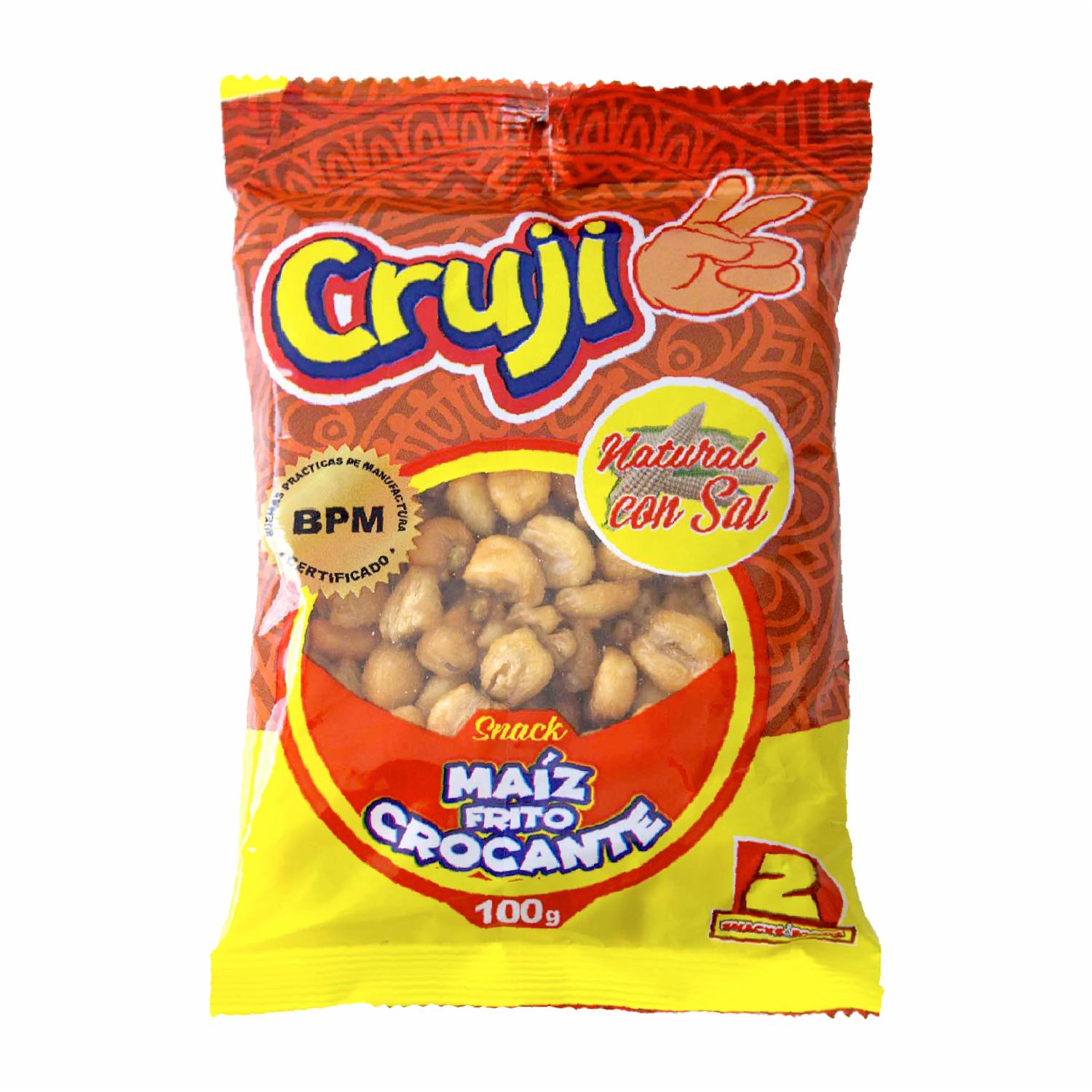 Snack De Maíz Frito Crocante Natural Con Sal CRUJI 100 G
