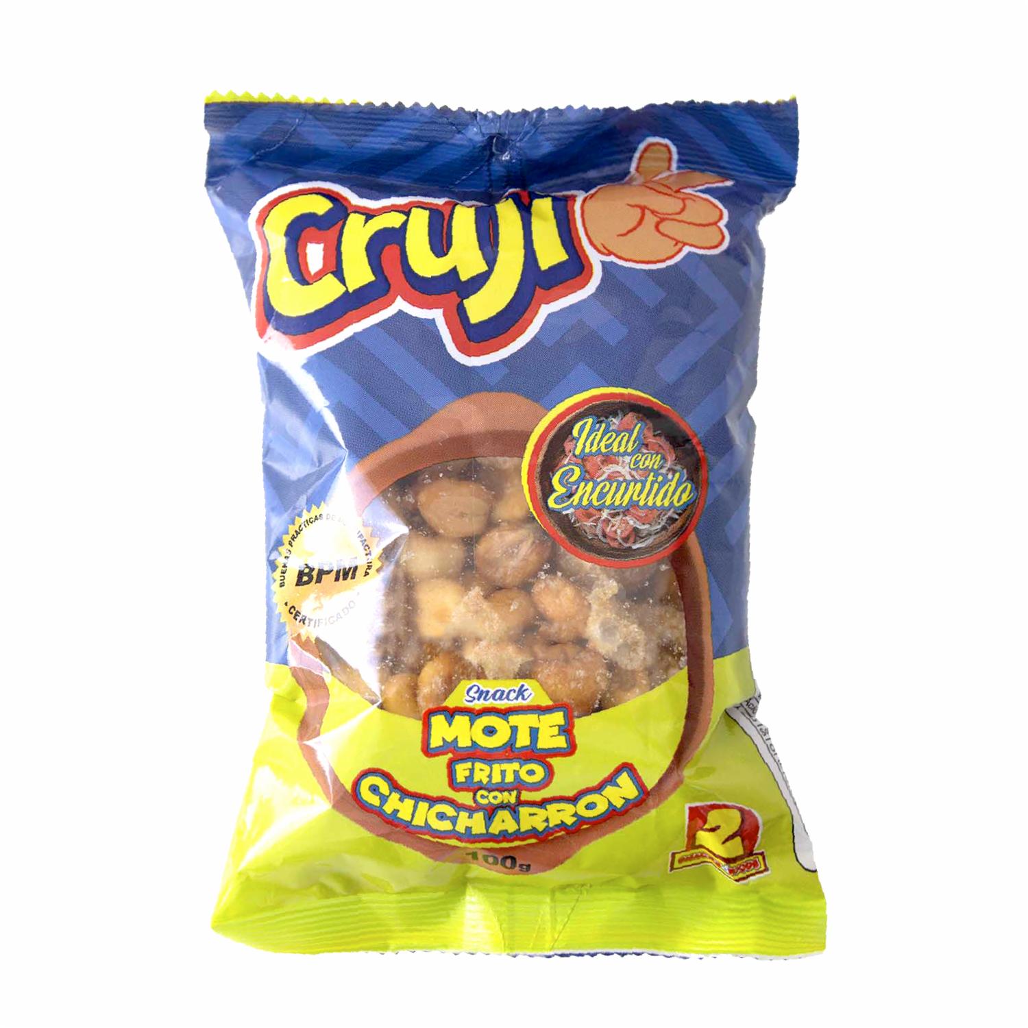 Snack De Mote Frito Con Chicharrón CRUJI 100 G