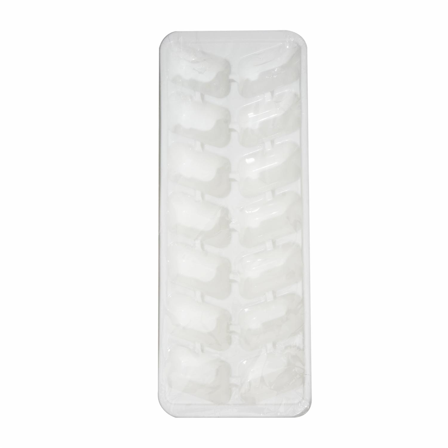 Pack Cubeta Para Hielos X14 Blanca PLASTIC HOUSE x 2 Piezas