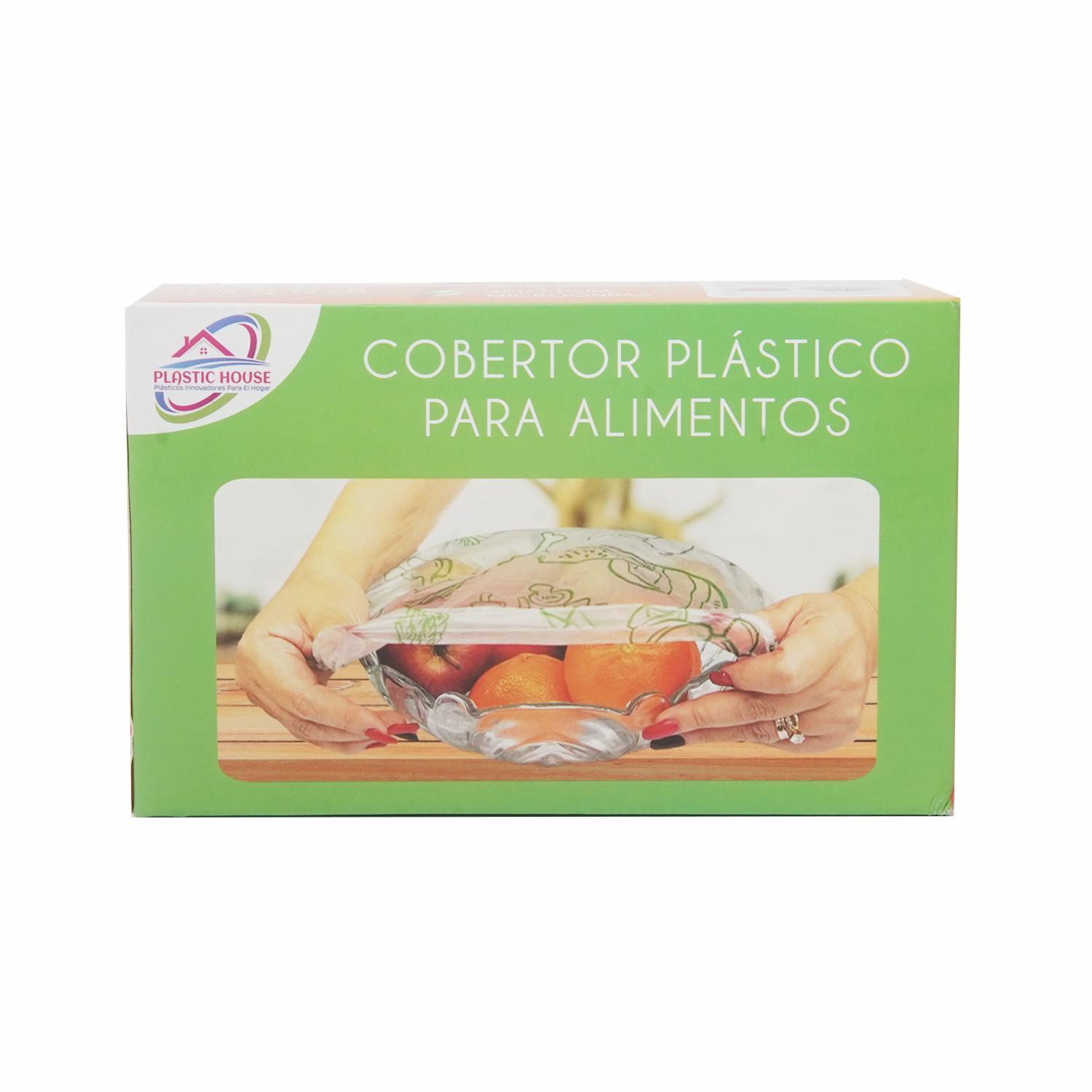 Cobertor Plástico Para Alimentos Reusable PLASTIC HOUSE 16 Unidades