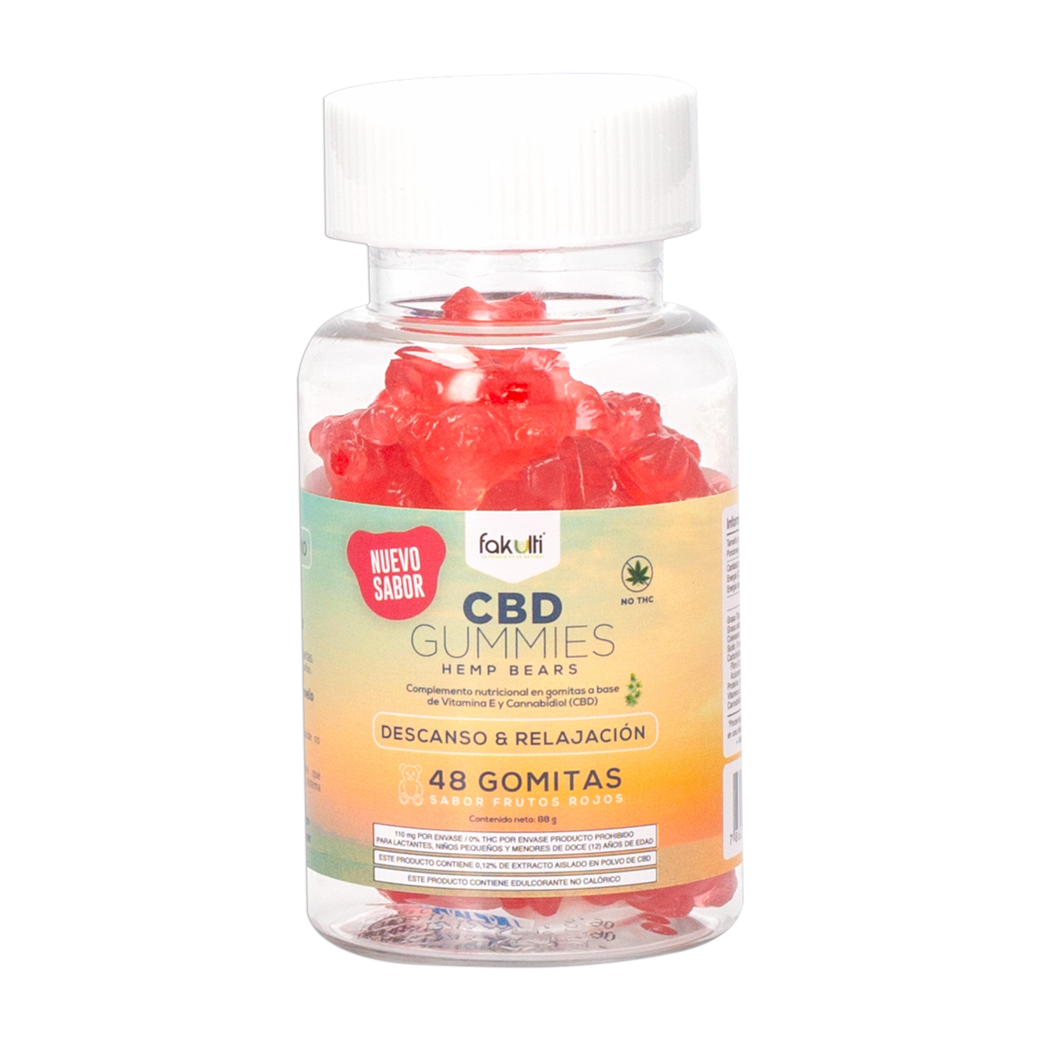 Gomitas Cbd Sabor A Frutos Rojos FAKULTI 88 G