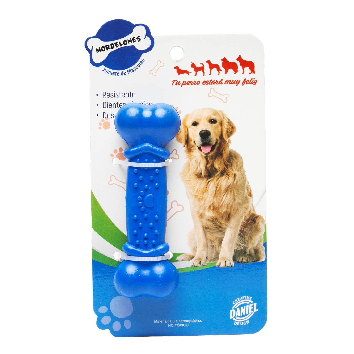Juguete Para Mascota Diseño Hueso Mediano MORDELONES 11 Cm