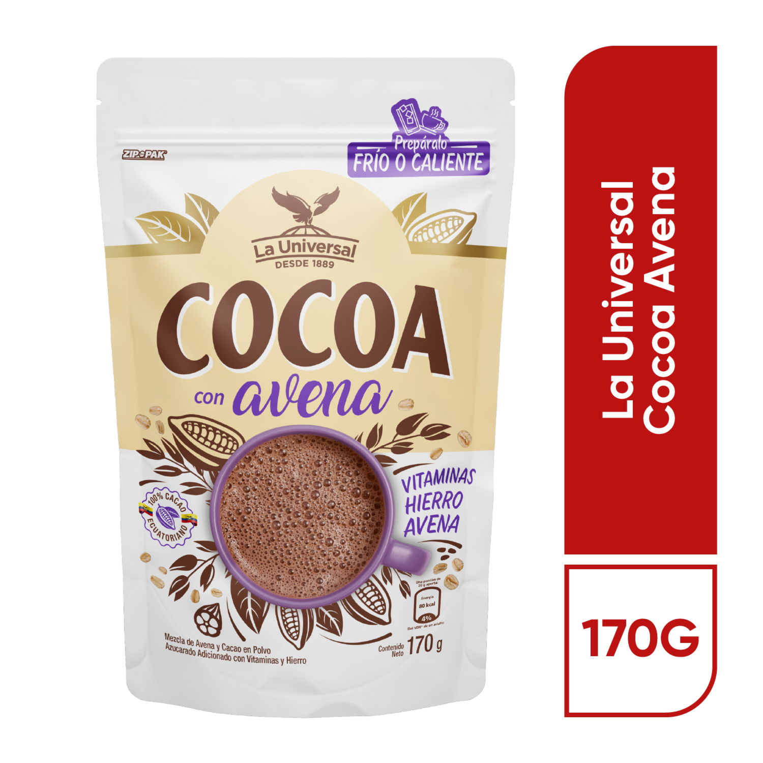 Cocoa En Polvo Con Avena COCOA 170 G