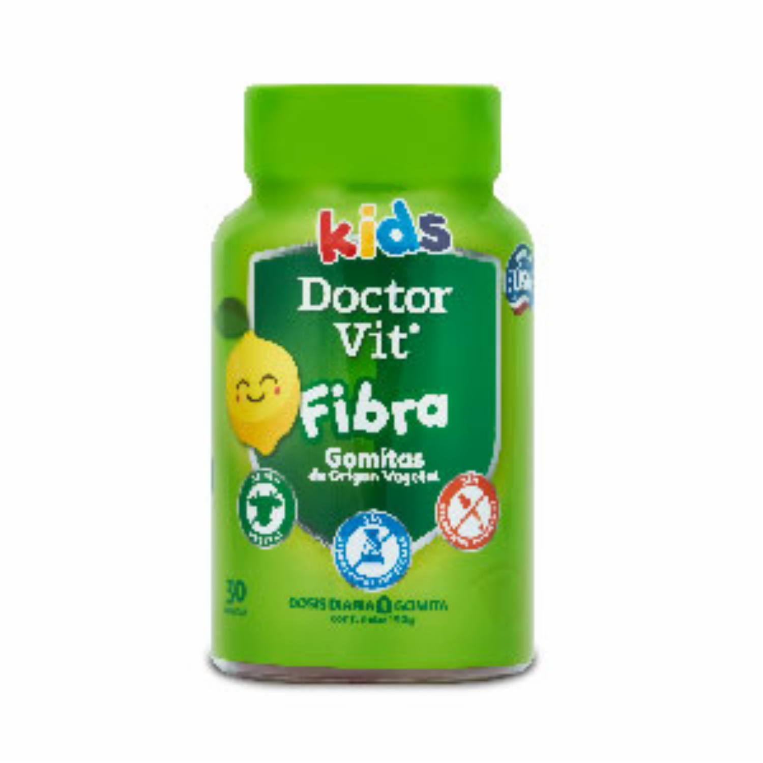 Multivitaminico Para Niños En Gomitas Masticables Fibra DOCTOR VIT 60 U