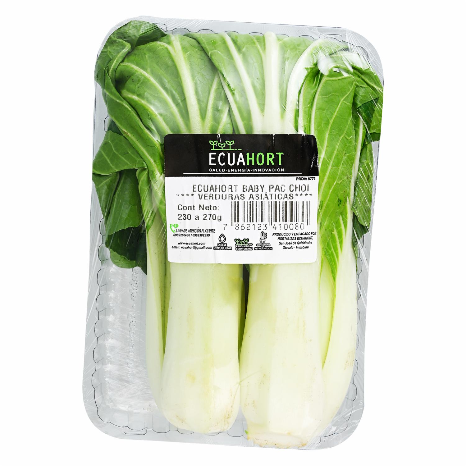 Pak Choi Baby ECUAHORT Empacado