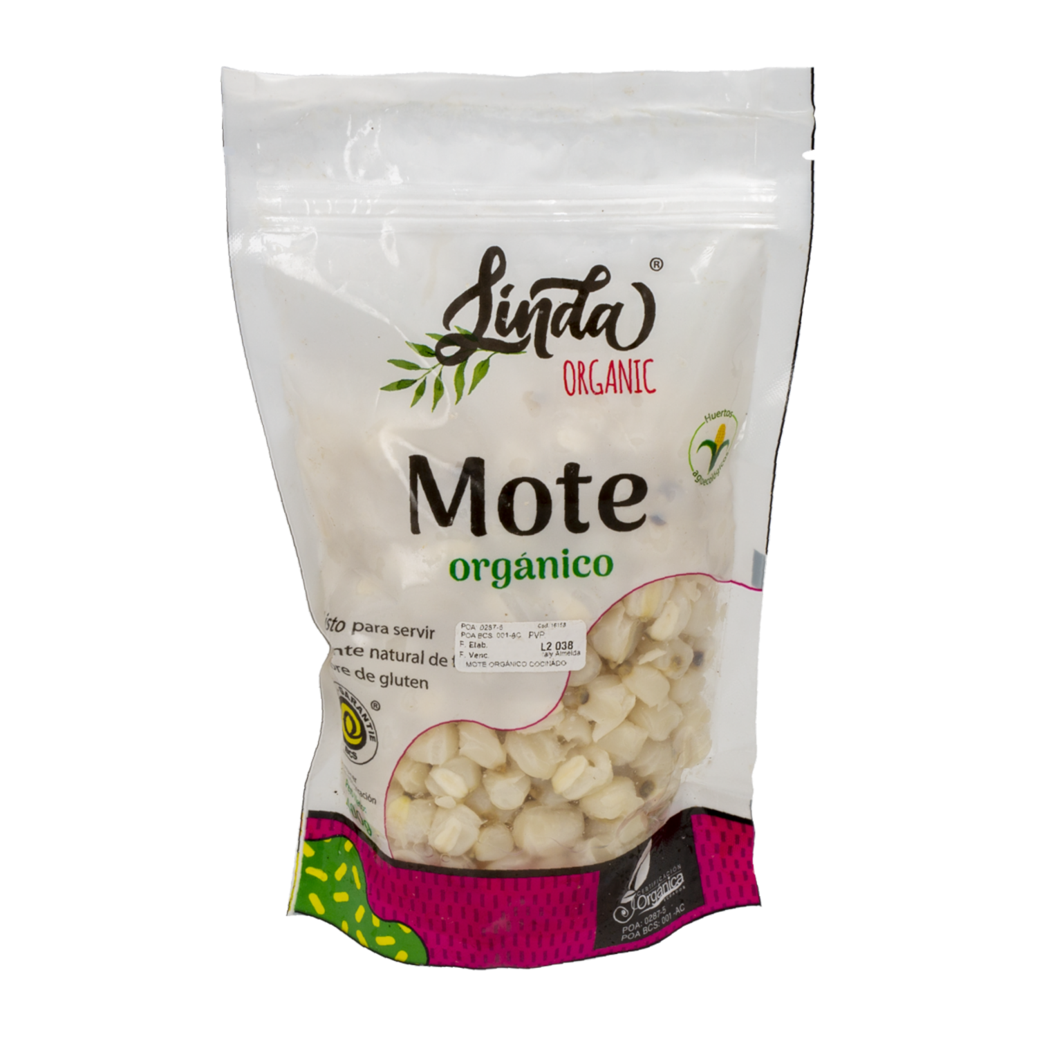Mote Orgánico LINDA ORGANIC 400 G