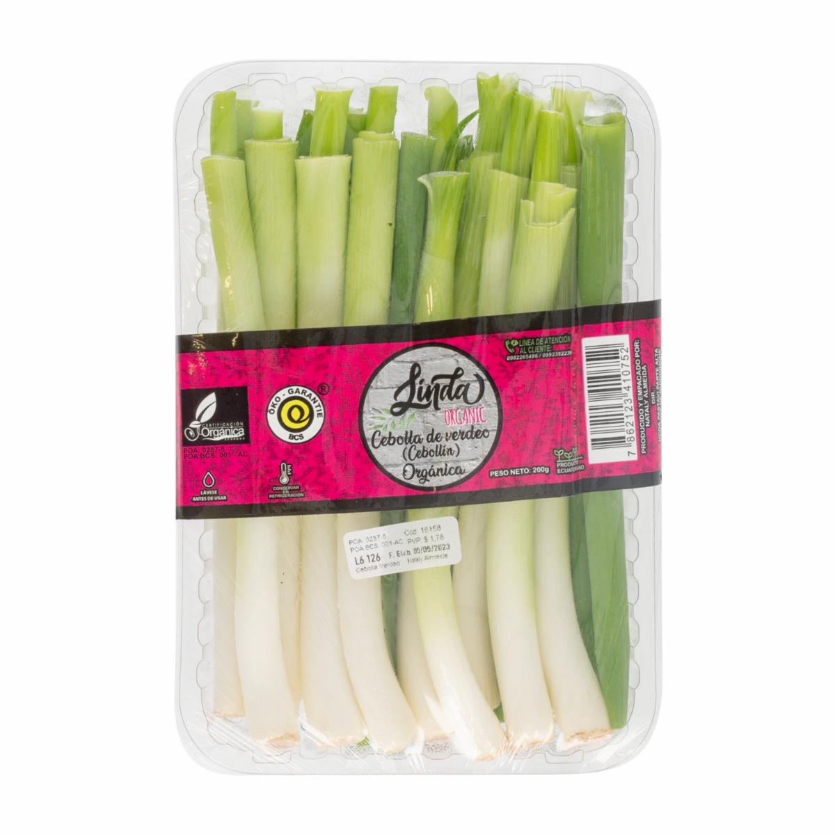 Cebolla De Verdeo Orgánico LINDA ORGANIC 200 G