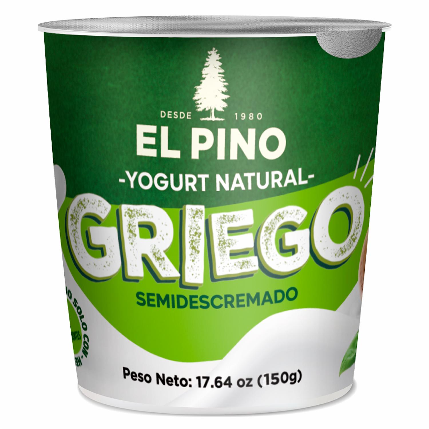 Yogurt Griego Semidescremado Natural EL PINO 150 G