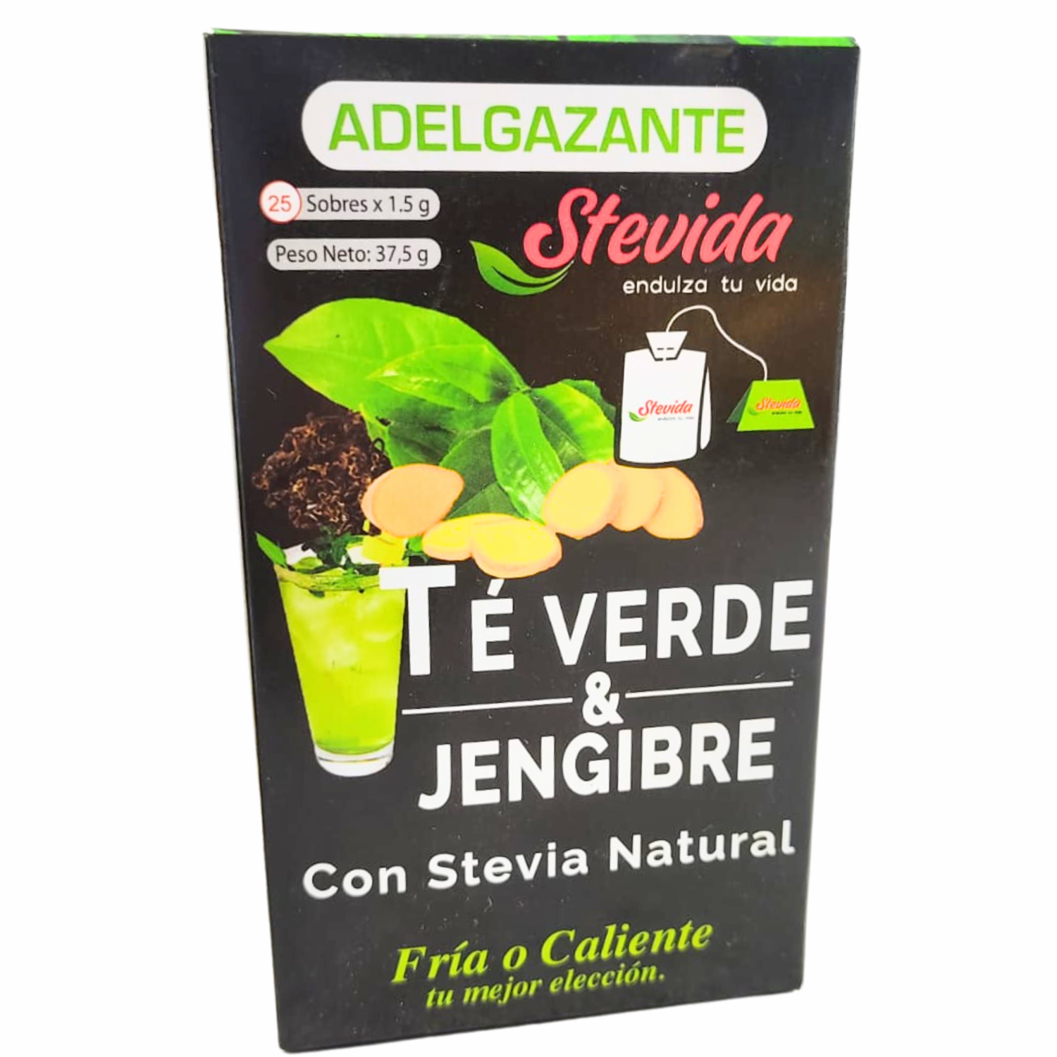 Té Frio Adelgazante Con Stevia Natural STEVIDA Pack X25 Sobres 37,50 G