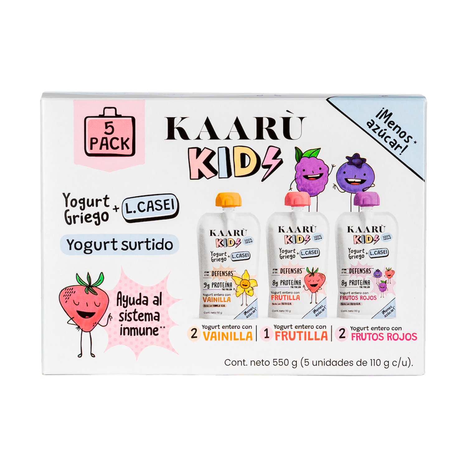 Yogurt Griego Kids Surtido KAARÙ 5 X 110 G