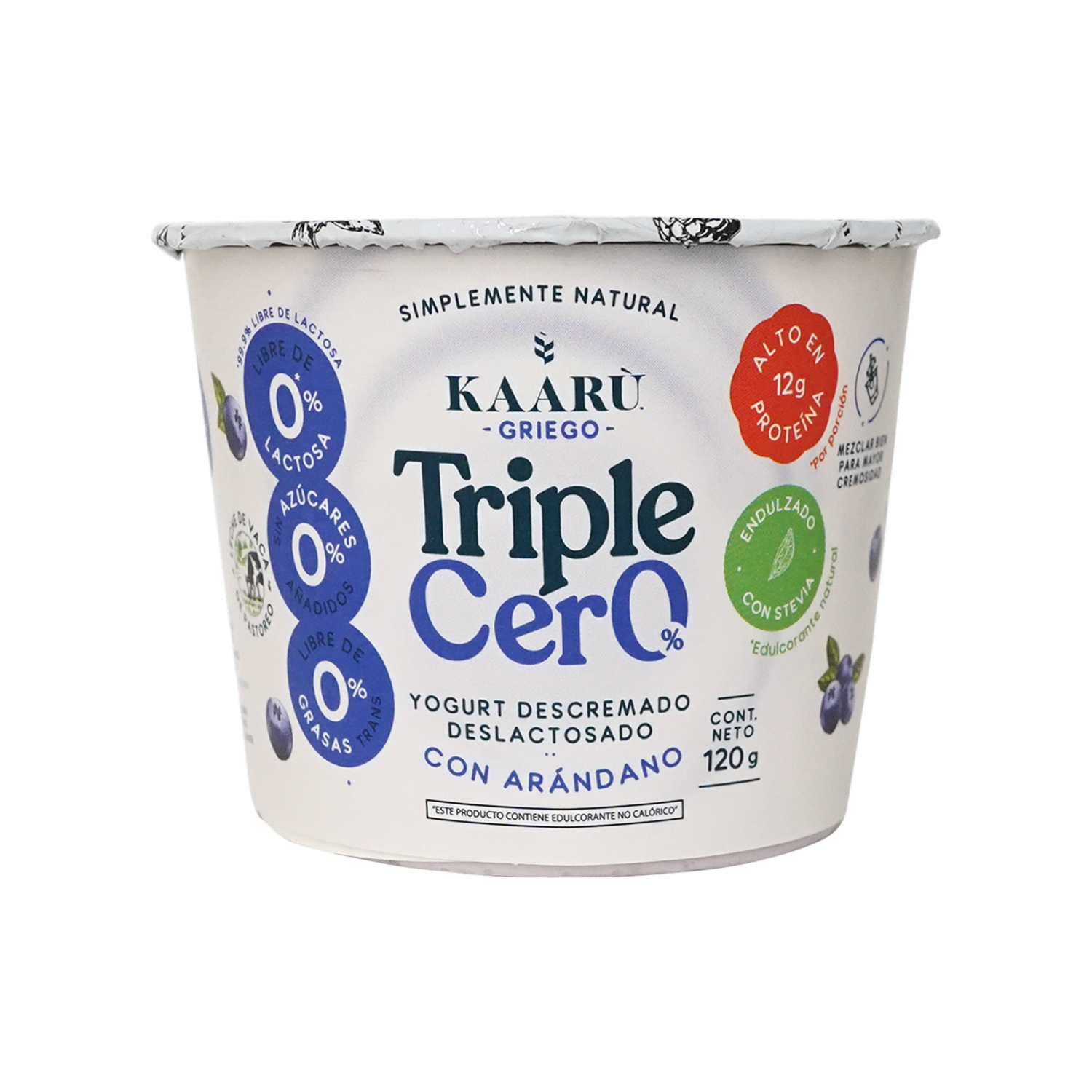 Yogurt Griego Triple Cero Arándano KAARÙ 120 G