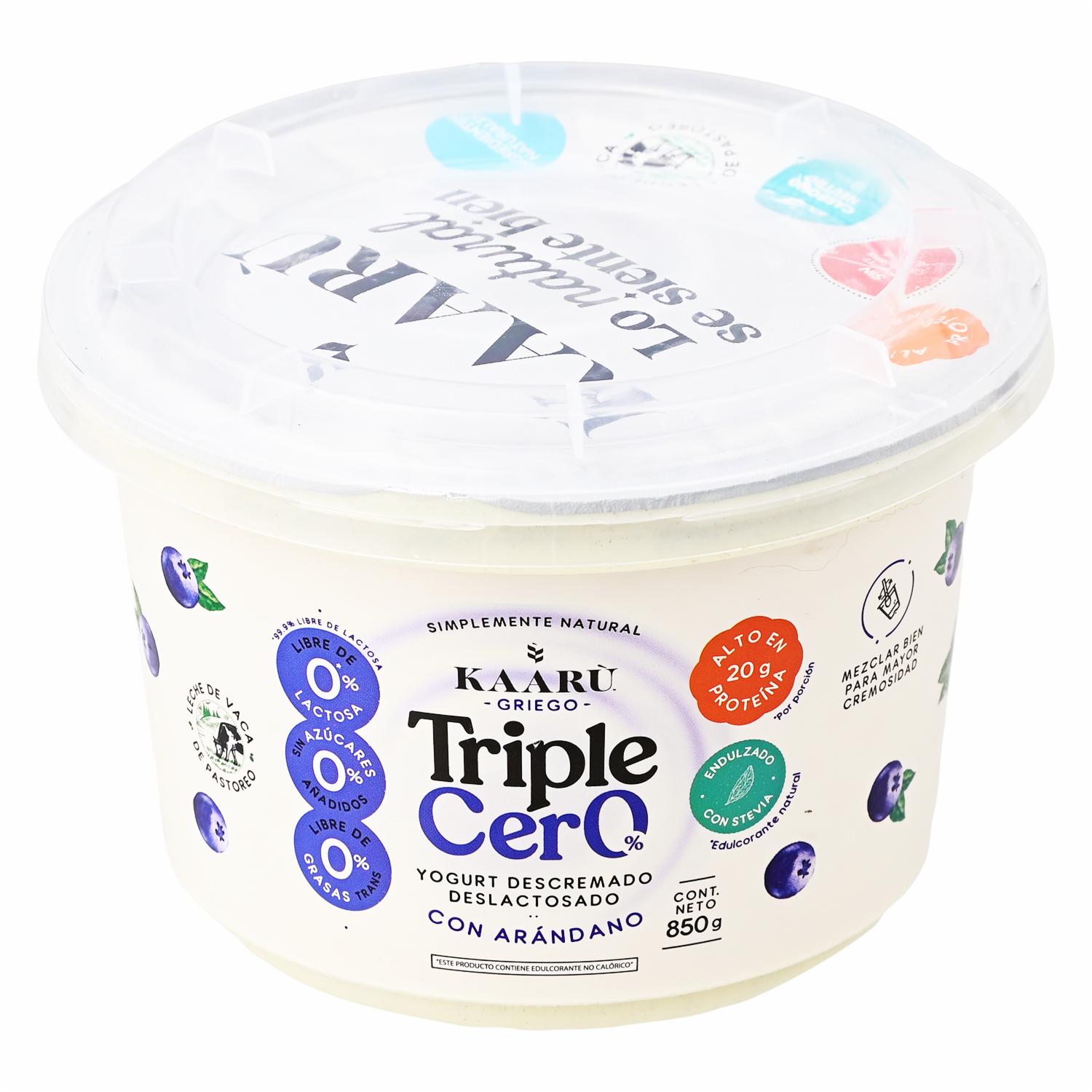 Yogurt Griego Triple Cero Arándano KAARÙ 850 G