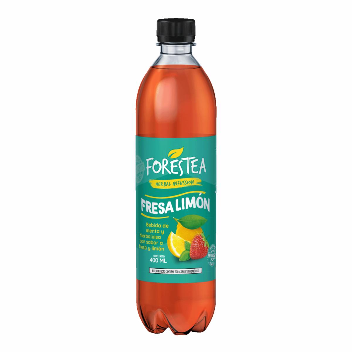 Té Frio Sabor A Fresa Y Limón FORESTEA 400 Ml