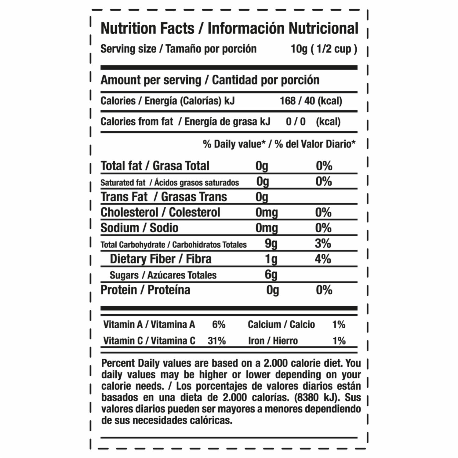 Mango Liofilizado Sin Gluten YUM’S 10 G