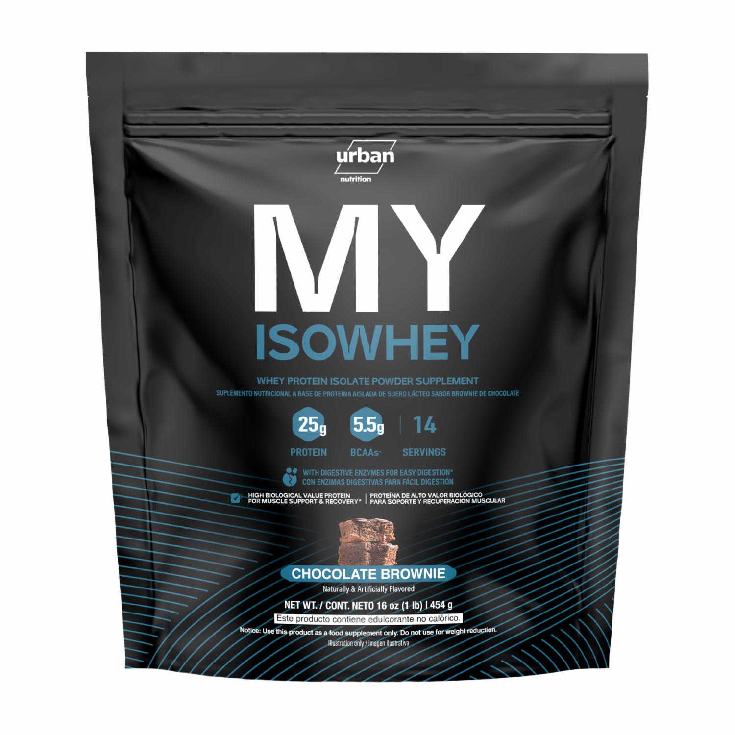 Proteína En Polvo Sabor a Chocolate Brownie URBAN NUTRITION 454 G