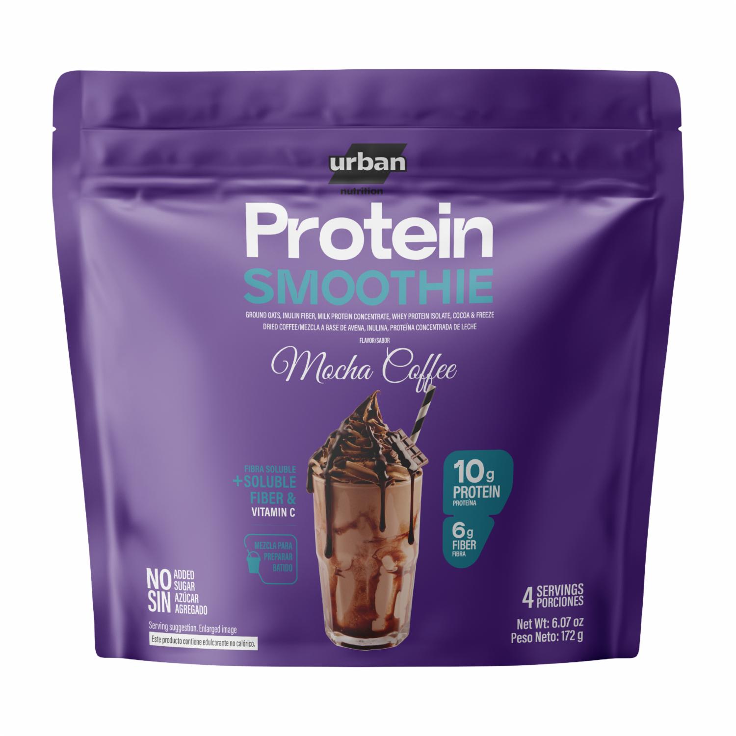 Proteína En Polvo Smoothie Sabor A Mocha Cream URBAN NUTRITION 172 G