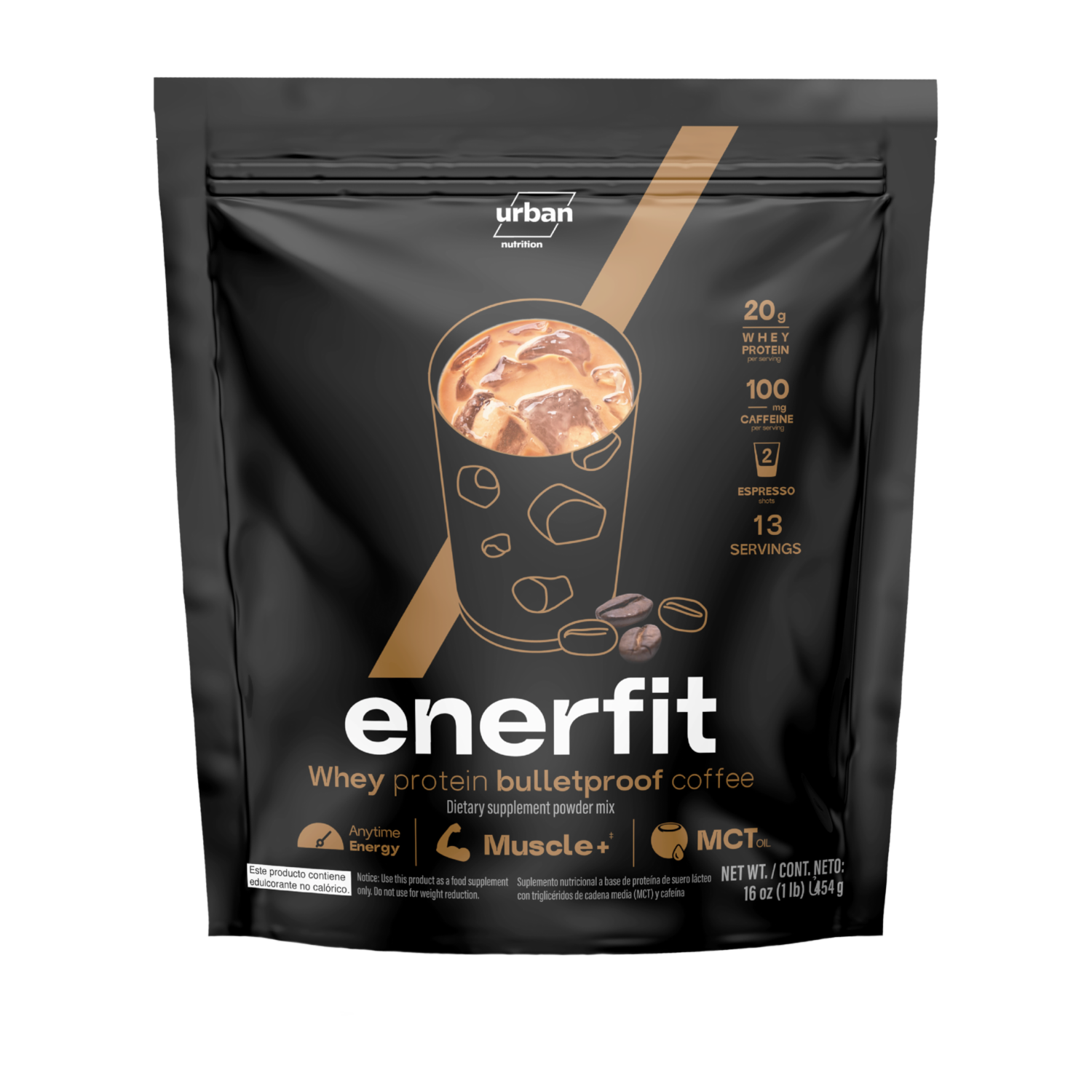 Proteína En Polvo Bulletproof Coffe URBAN NUTRITION 454 G