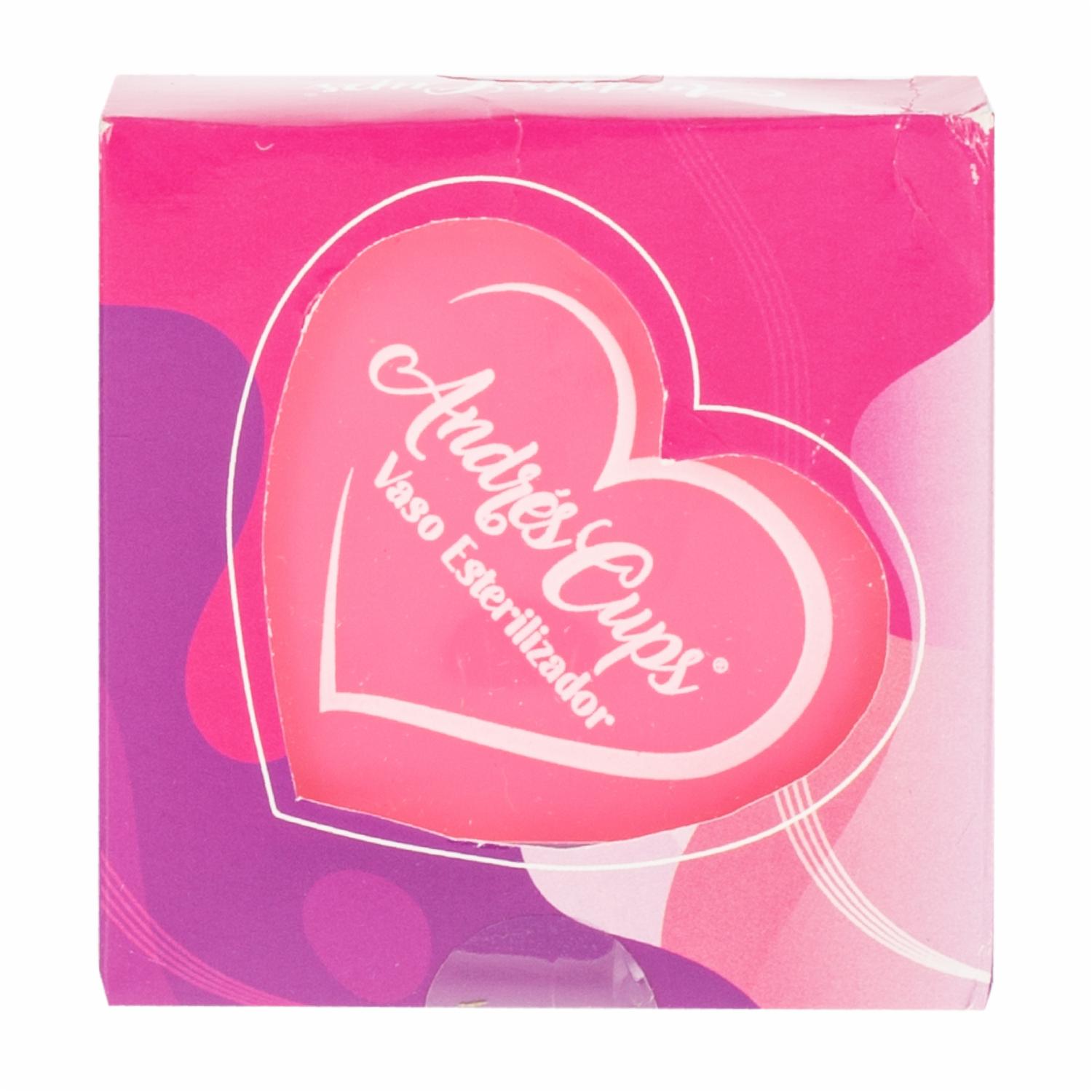 Vaso Esterilizador Para Copa Menstrual Color Rosa ANDRESCUPS 1 U