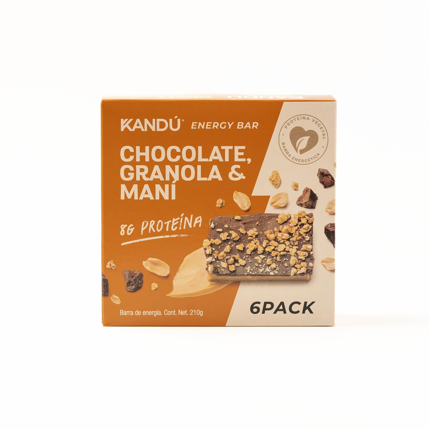 Barra Energética De Maní Chocolate Y Granola KANDÚ 210 G