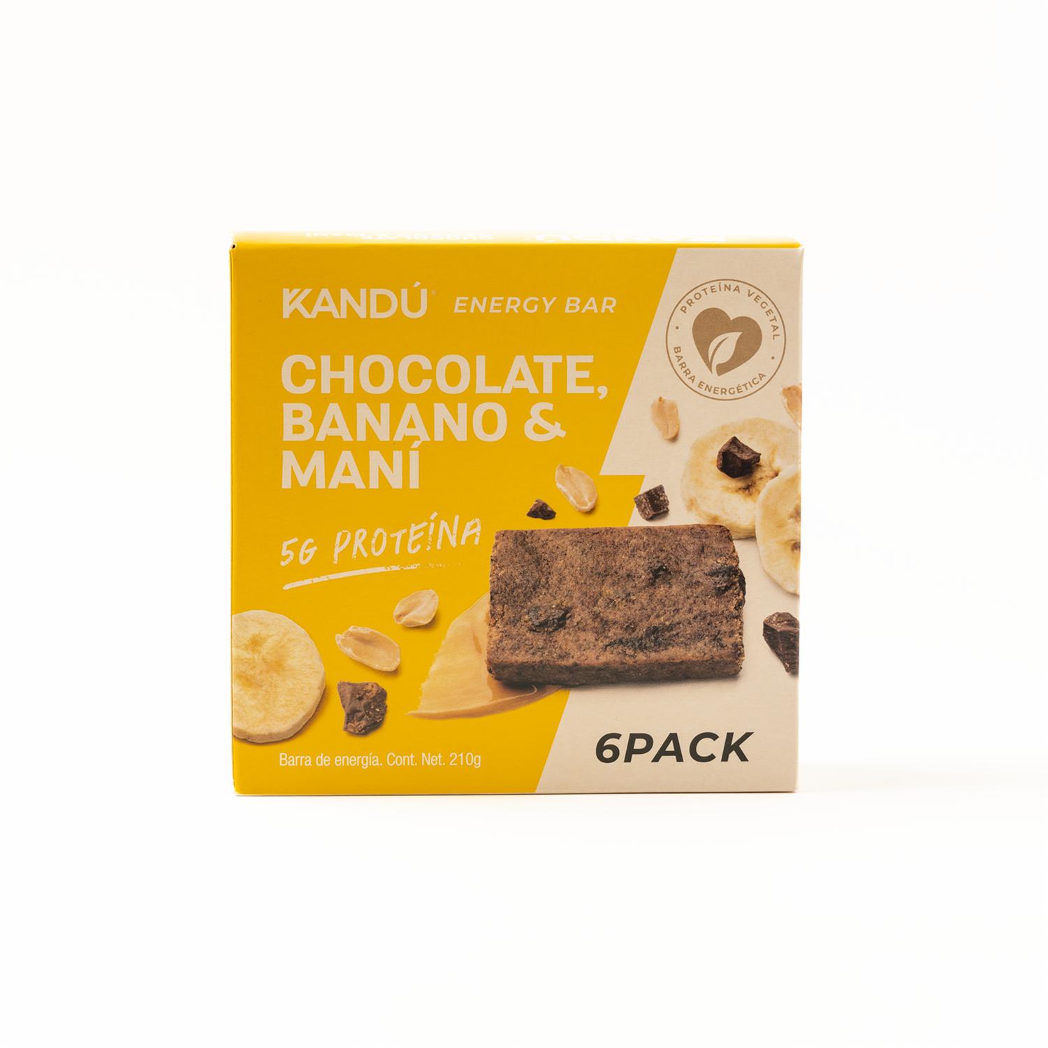 Barra Energética Banano Y Chocolate KANDÚ 210 G