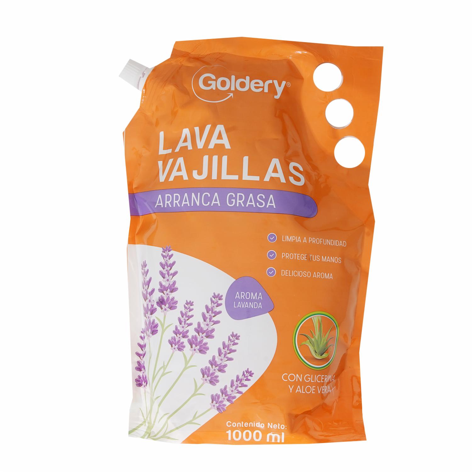 Lavavajilla Líquido Lavanda GOLDERY 1000 ML