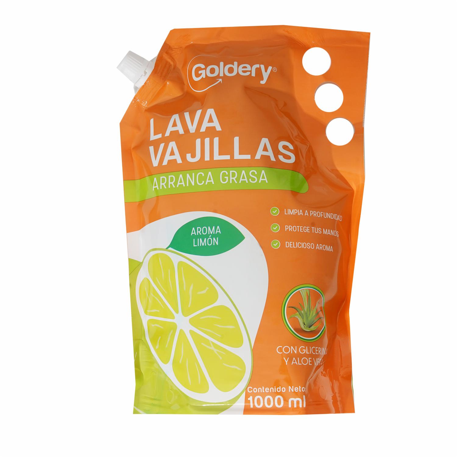 Lavavajilla Doy Pack De Limón GOLDERY 1000 Ml