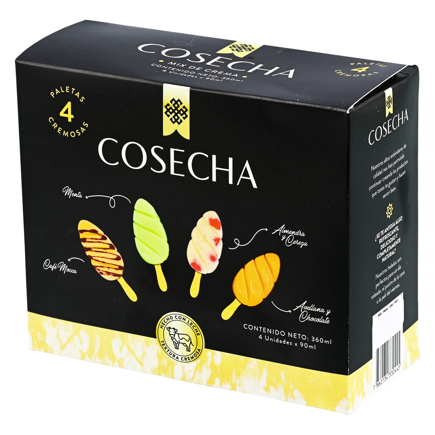 Mix Paletas Cremosas COSECHA GOURMET 360 Ml