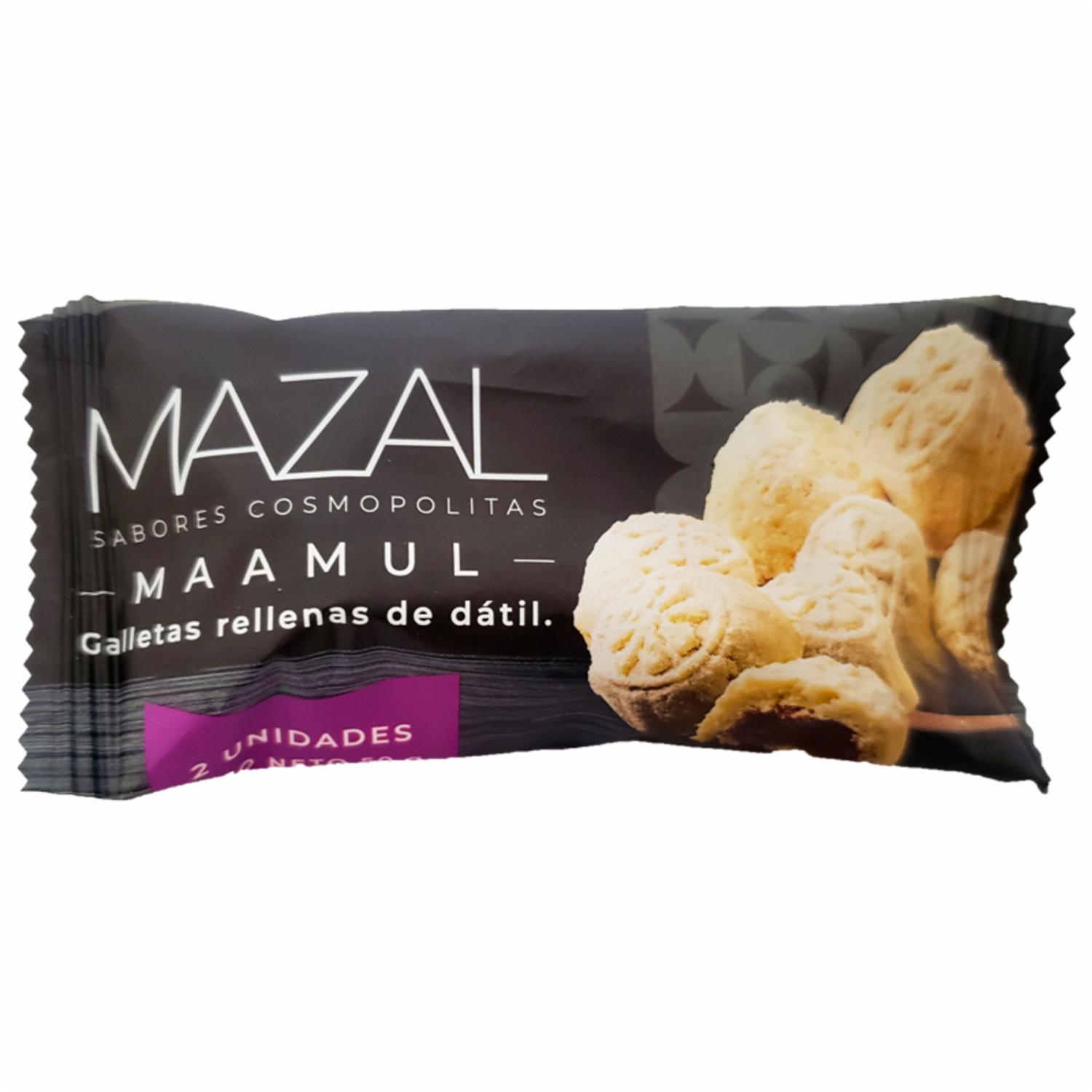 Galletas Maamul Rellenas De Dátil MAZAL 2 Uds 50 G