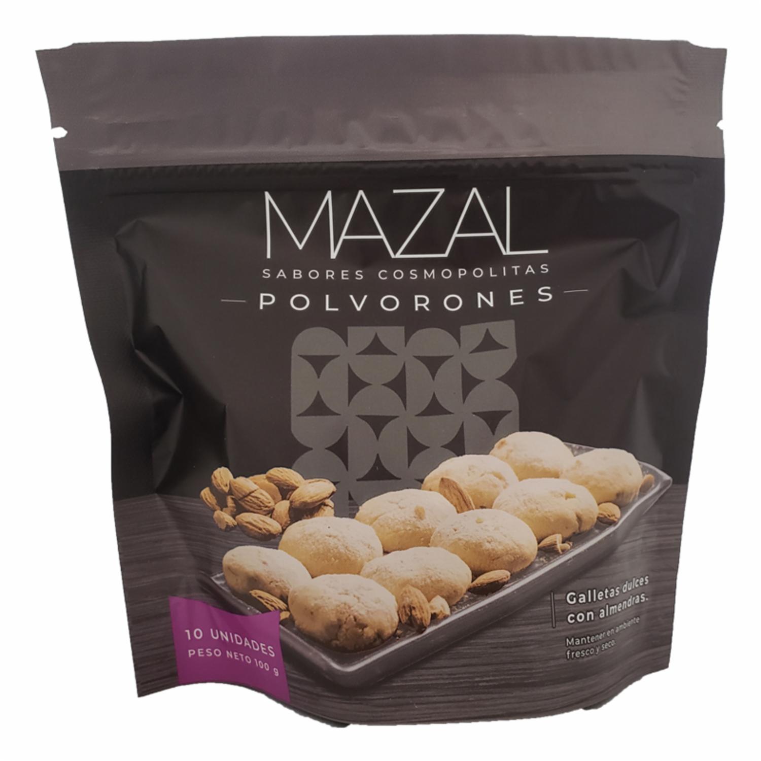 Galletas Polvorones Dulces Con Almendra MAZAL 10 Uds 100 G