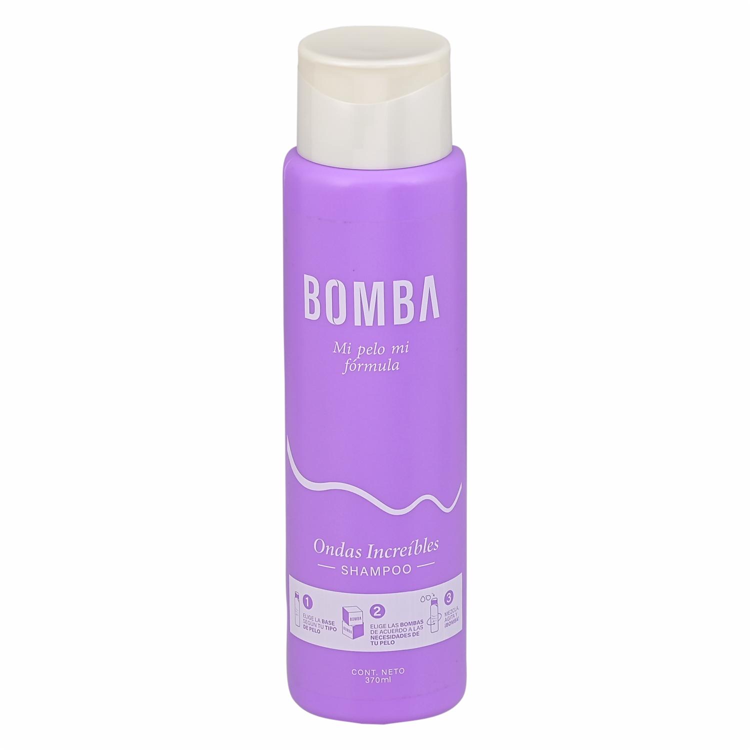 Shampoo De Cabello Bomba Mix Ondas Increibles BOMBA 370 Ml