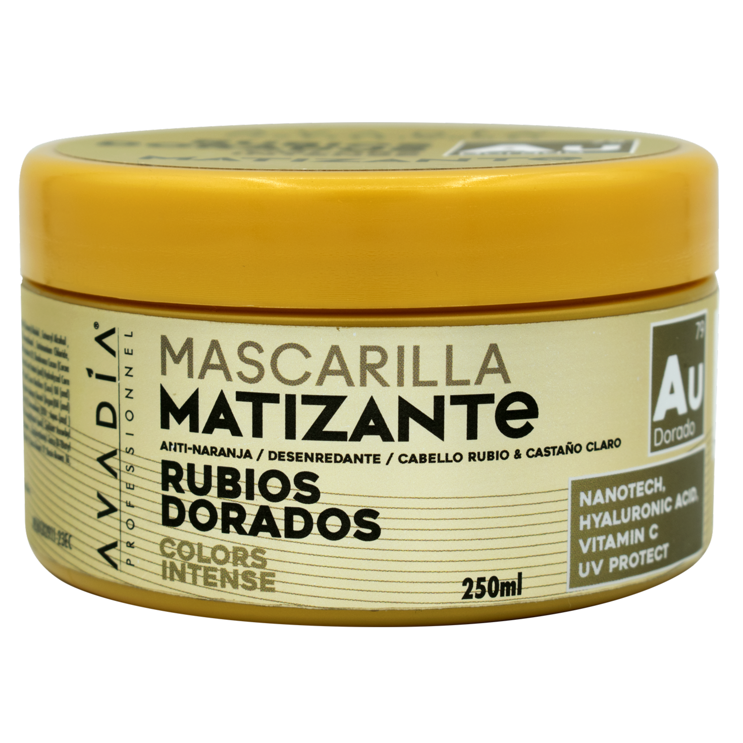 Mascara Capilar Matizante Rubios Dorados AVADÍA 250 Ml