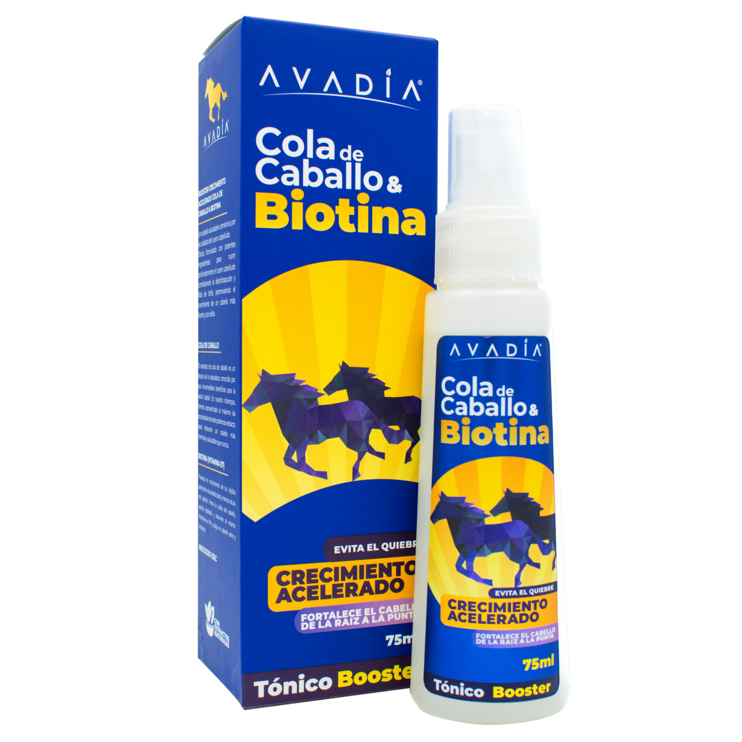 Tónico Capilar Tónico Capilar Cola De Caballo & Biotina Crecimiento Acelerado AVADÍA 75 Ml