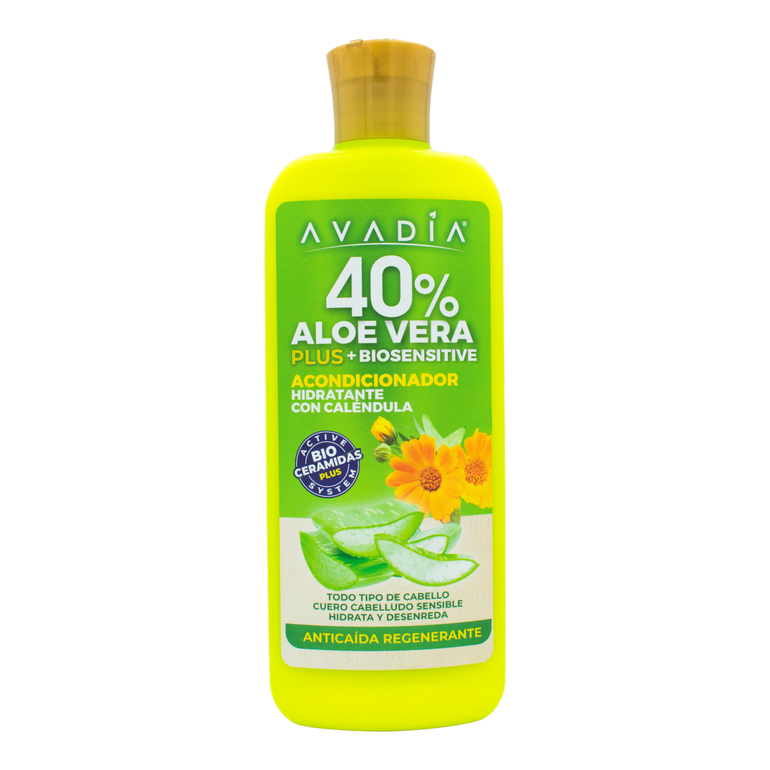 Acondicionador De Cabello Ortiga Plus Anticaída Biosensitive 40% Aloe Y Caléndula AVADÍA 400 Ml