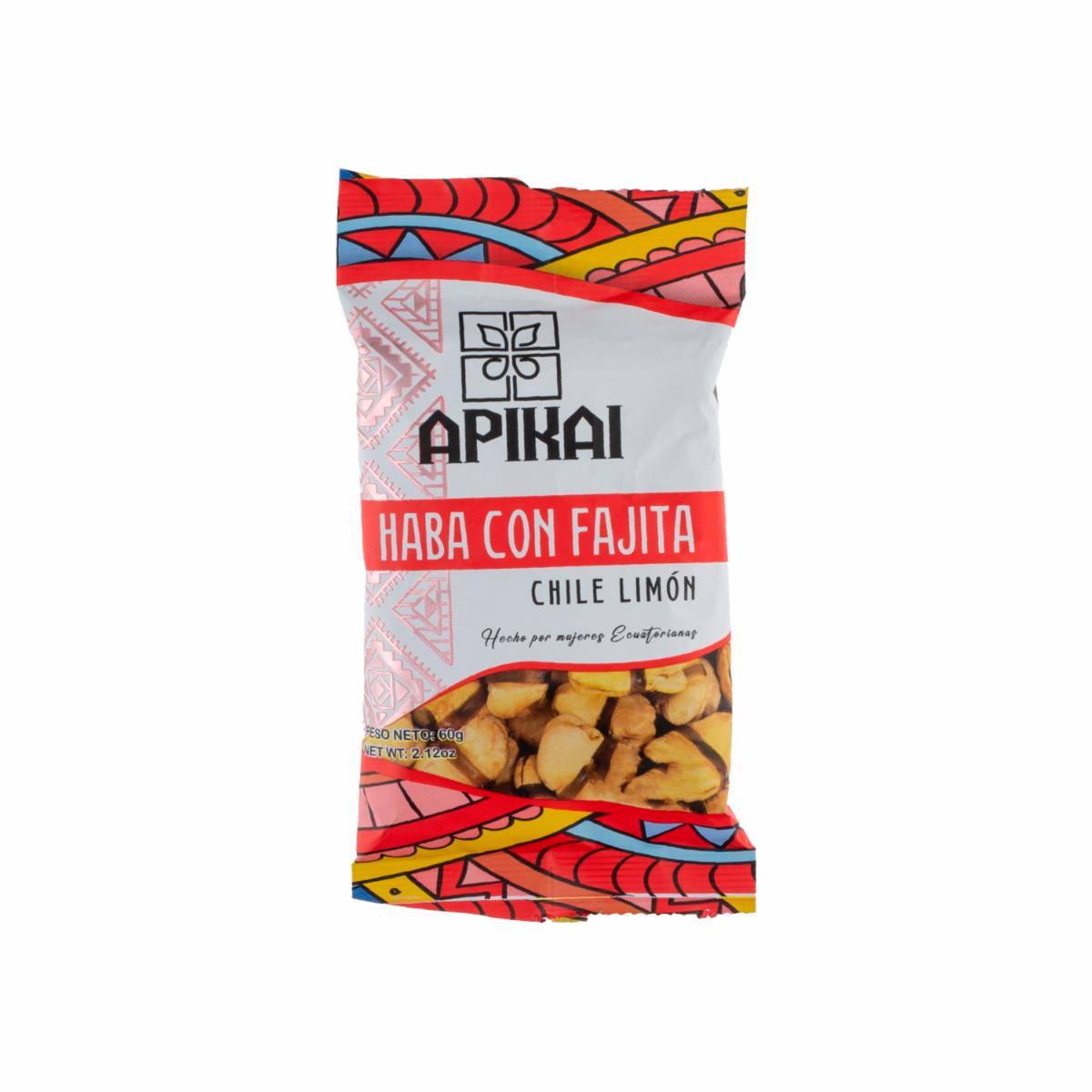 Haba Fajita Chile Limón APIKAI 60 G