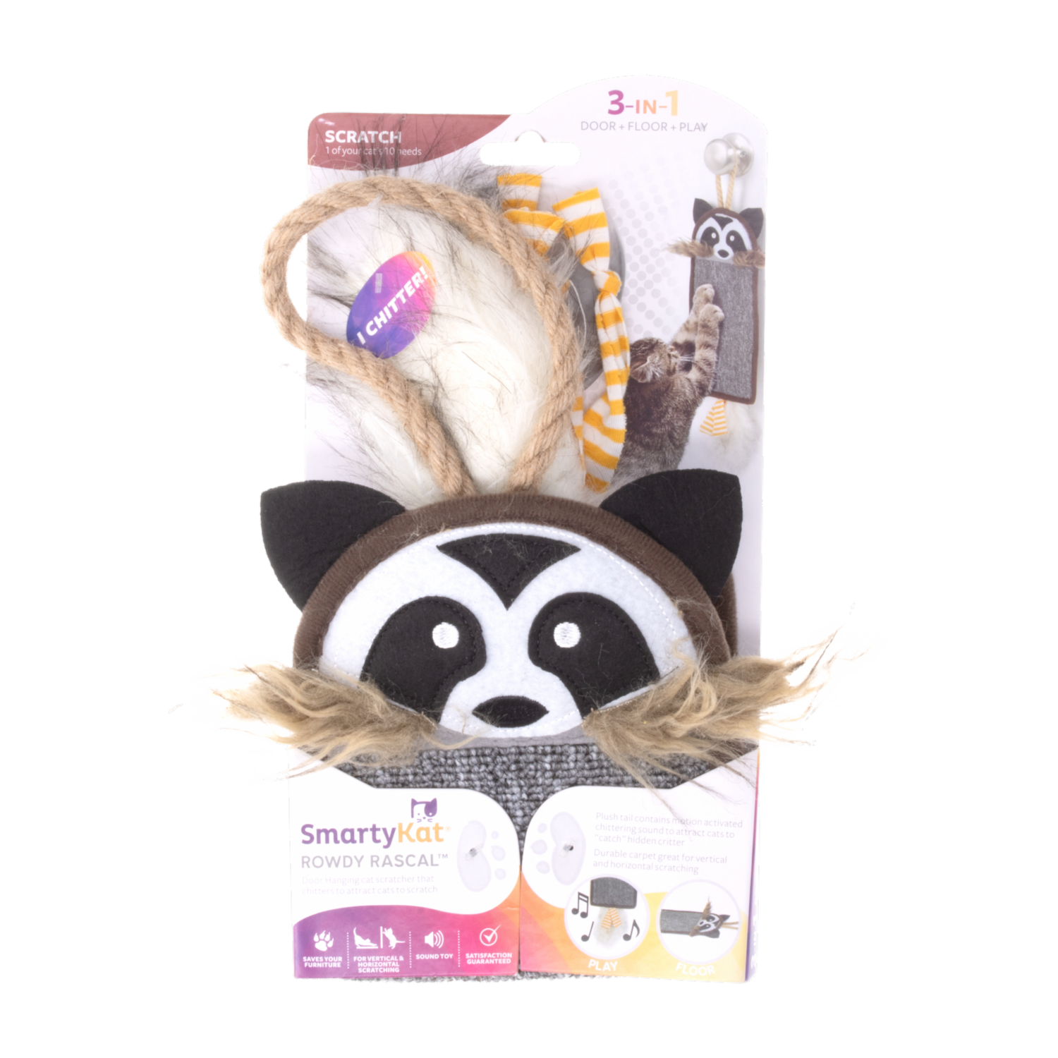 Juguete Para Gato Rascador SMARTYKAT Set X 2