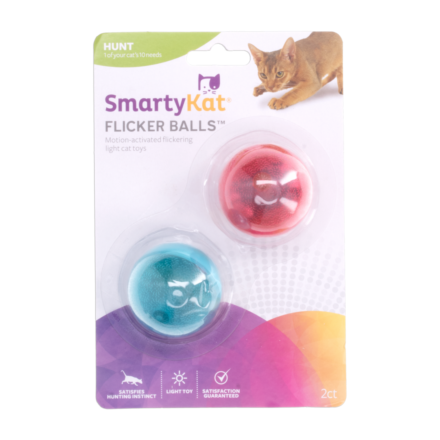 Juguete Para Gato Bolas De Luces SMARTYKAT X2 Uds
