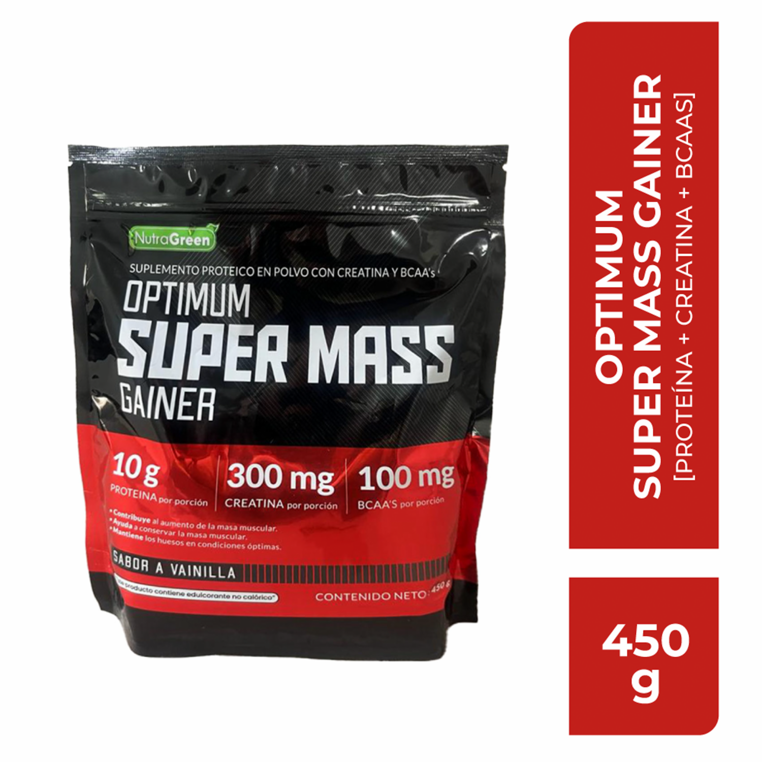 Suplemento Proteico Optimum Super SUPER MASS 450 G
